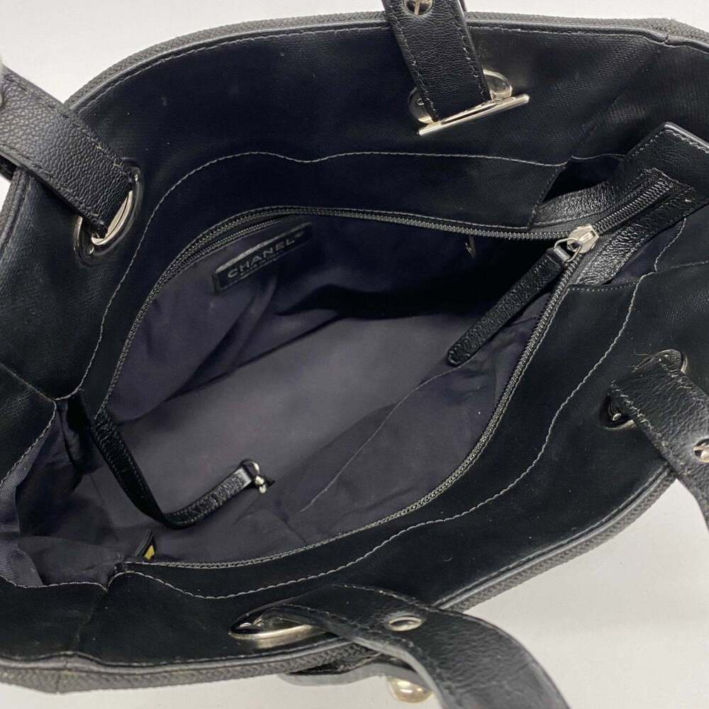 CHANEL Black Canvas Tote Bag - Picture 4 of 9